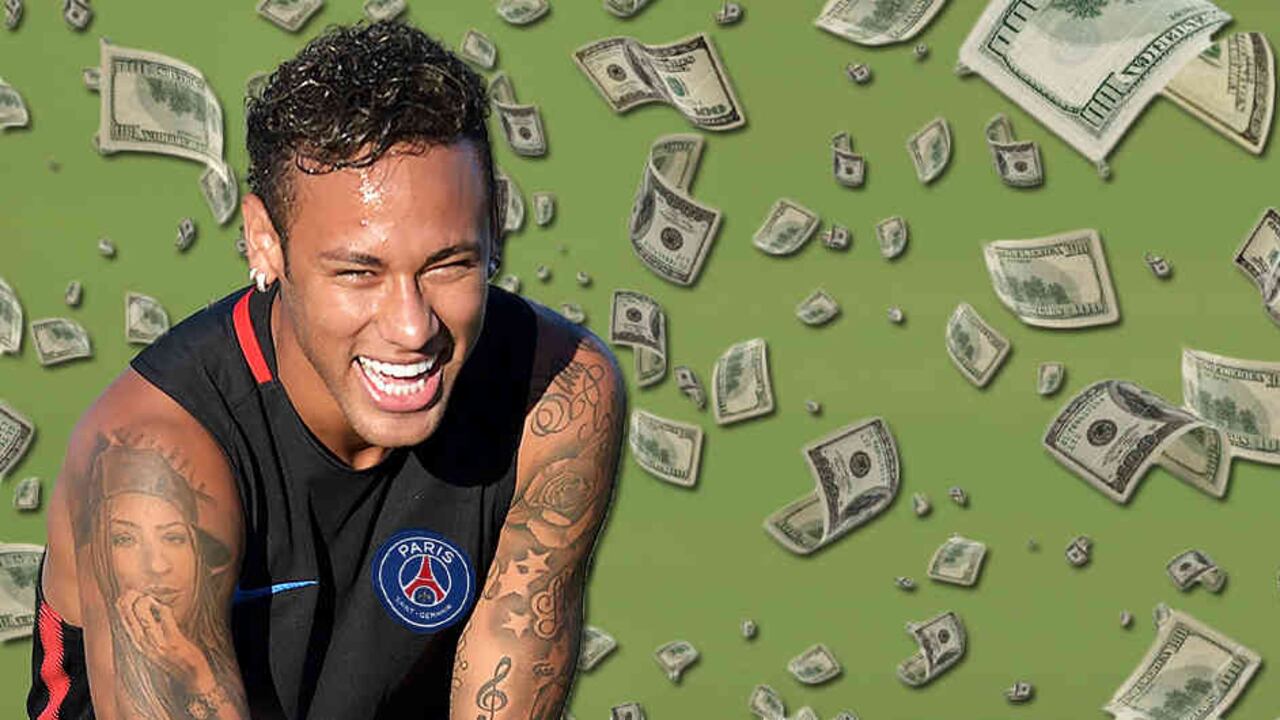 Neymar ganará 140 mil millones de pesos al año.