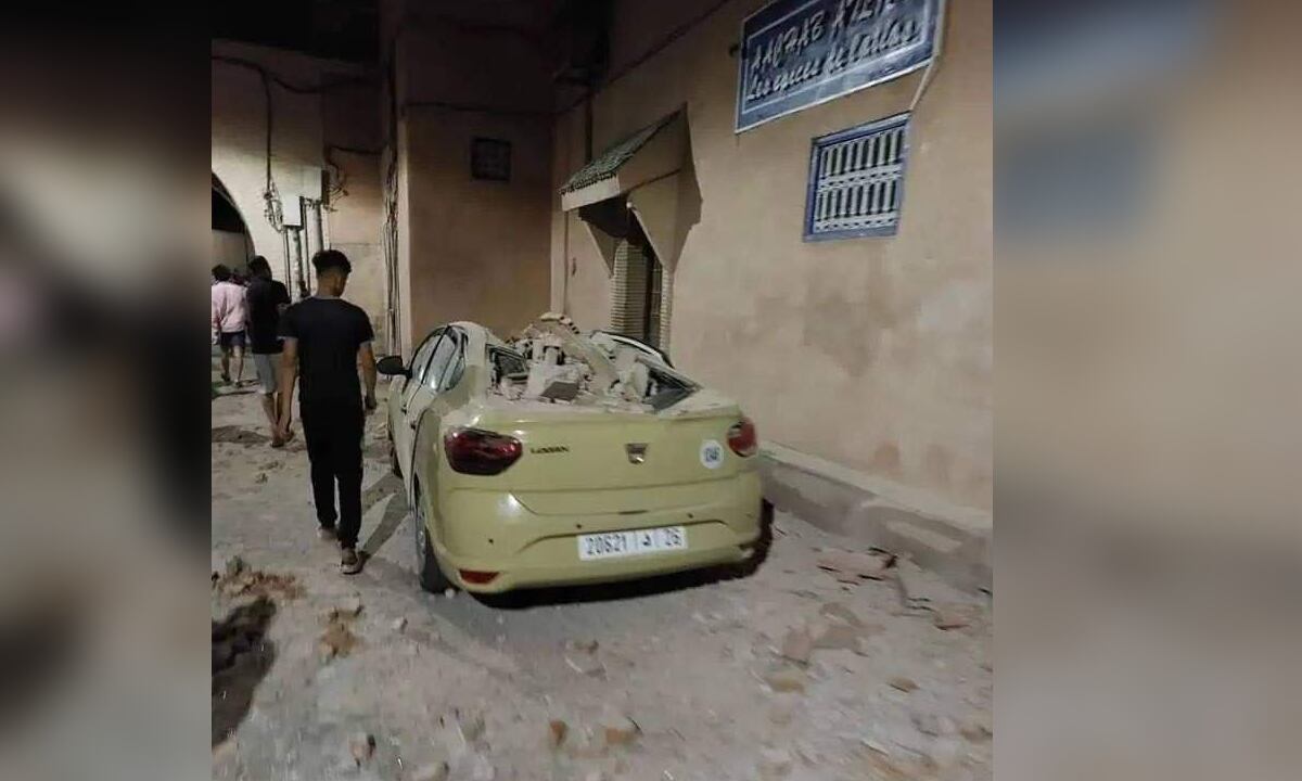 Sismo de cerca de 7 grados sacudió la noche en Marruecos.