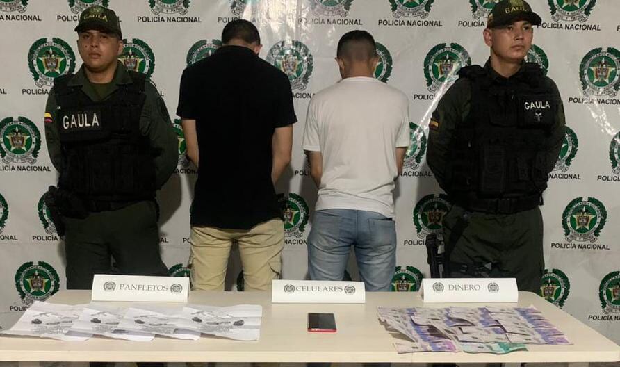 Adolescentes capturados por extorsión en Barranquilla