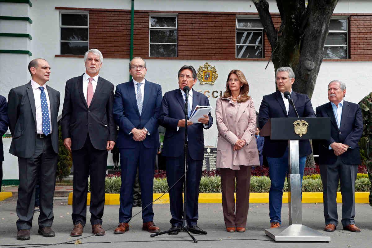 el Fiscal General de la Nación de Colombia, Néstor Humberto Martínez, indicó que el autor material del atentado ya fue identificado. Su nombre es José Aldemar Rojas Rodríguez. foto: León Darío Peláez/Semana