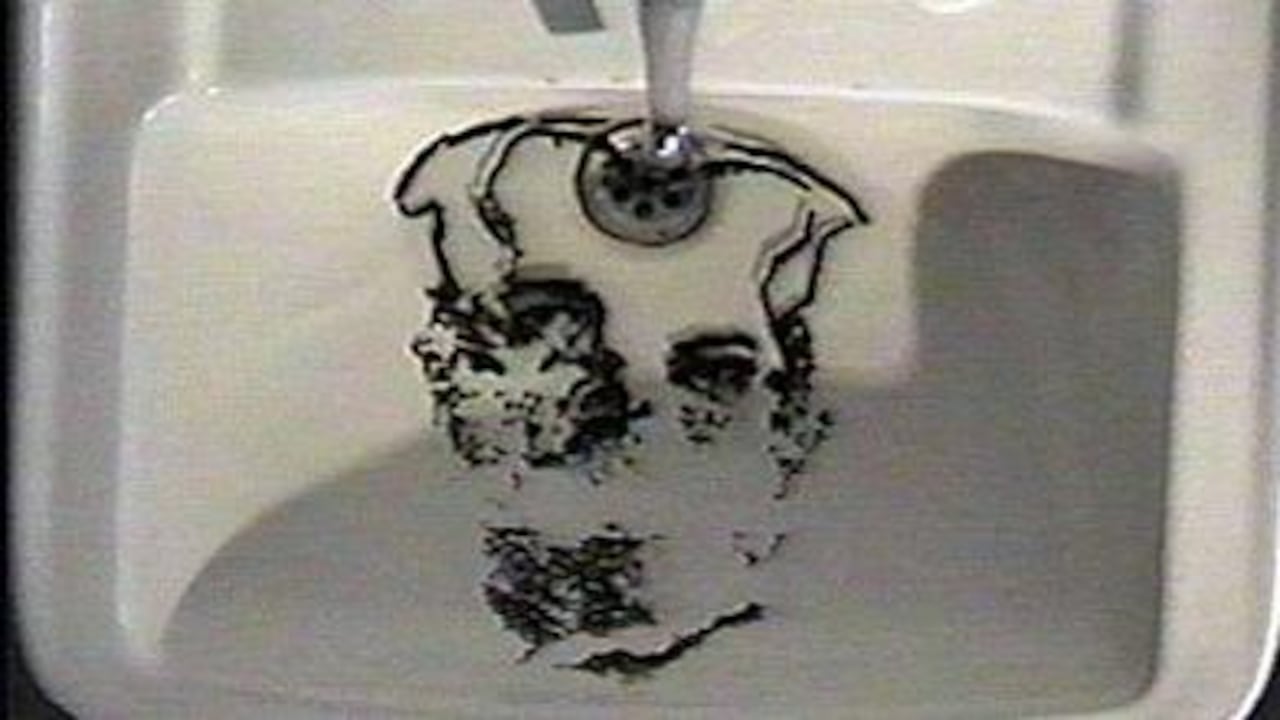 Fotograma de la obra "Narciso" del artista caleño Óscar Muñoz.