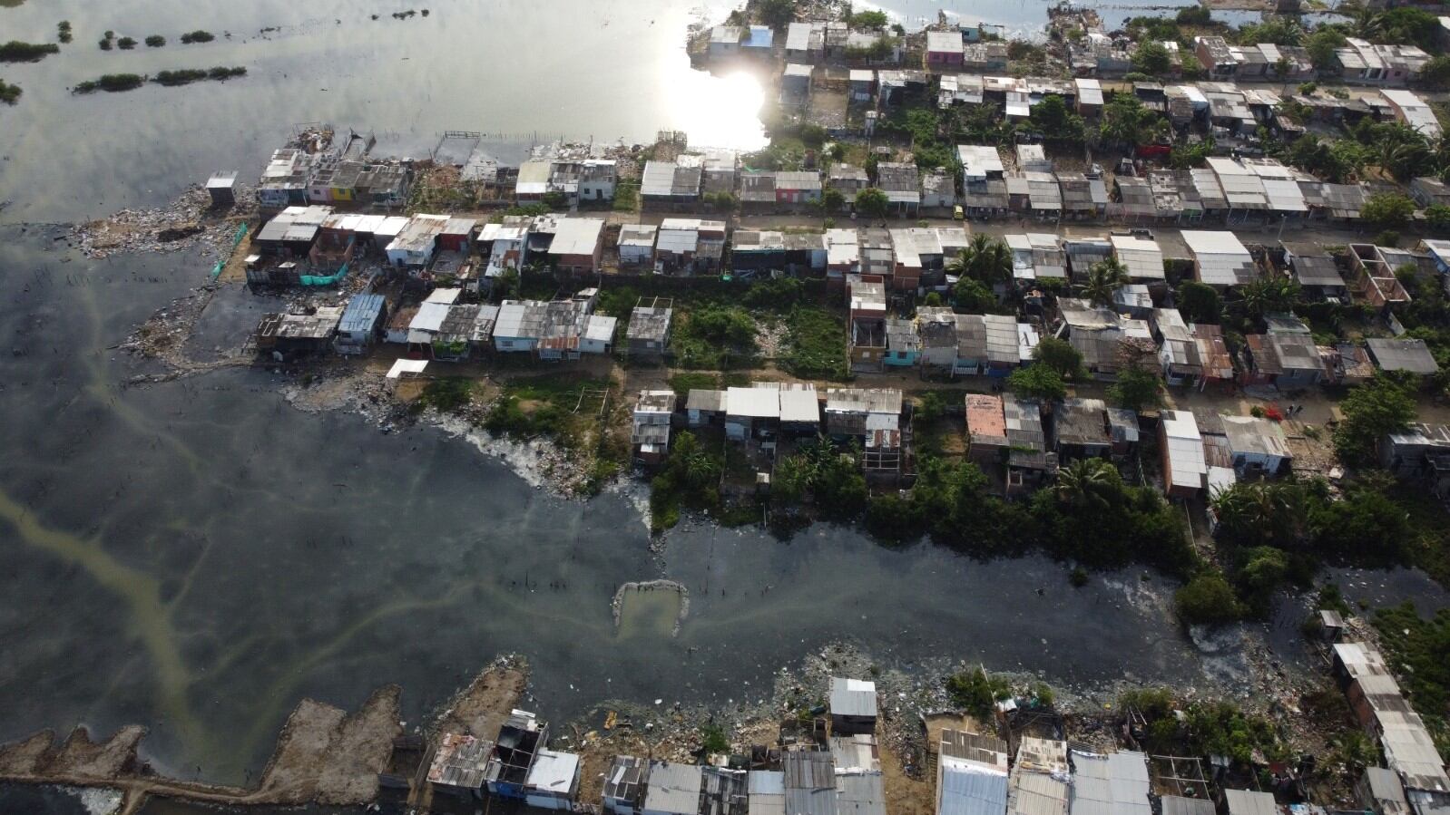 Panorámica Ciénaga de la Virgen en Cartagena