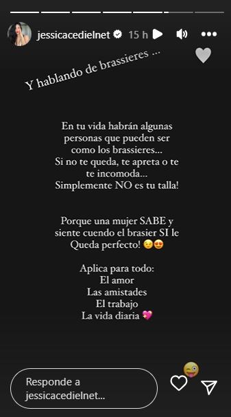 Foto: Instagram @jessicacedielnet.