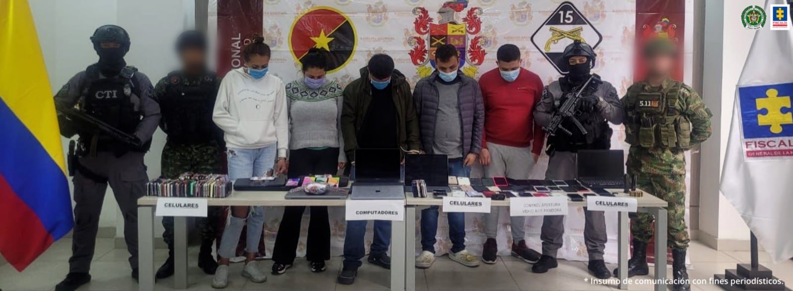 La Fiscalía desarticuló Los Topos una banda dedicada al hurto de elementos de valor que las víctimas dejaban en sus vehículos.