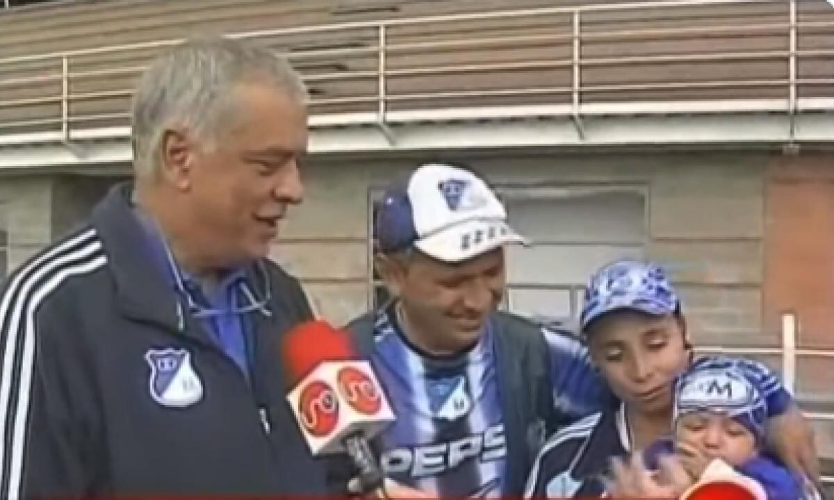 Millos David, el hincha más famoso de Millonarios y uno de los más reconocidos en el fútbol colombiano