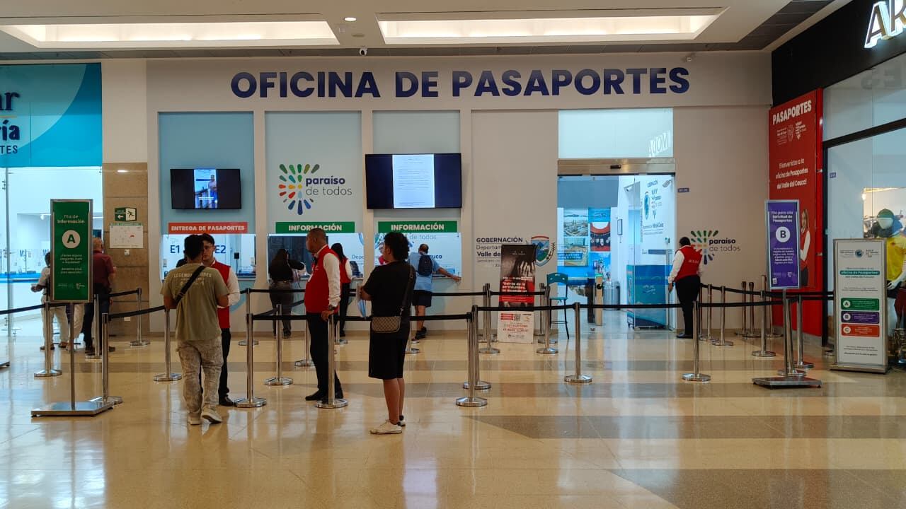 Cali: Oficina de Pasaporte en el Centro Comercial La Estación.