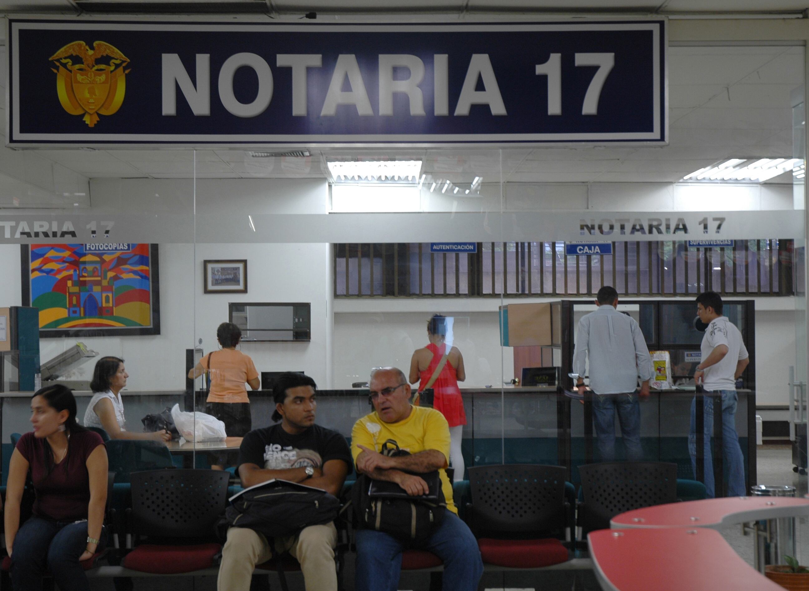 Notarías, diligencias