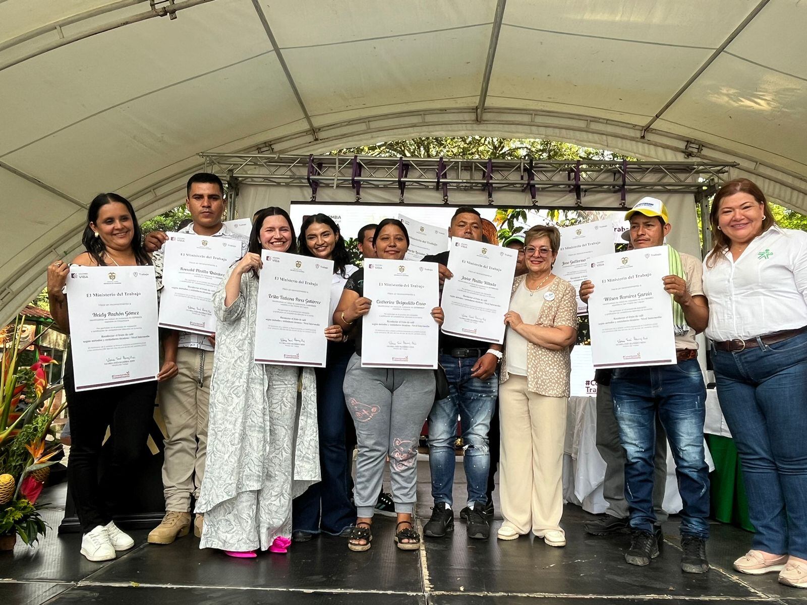 Reconocimiento recolectores de café