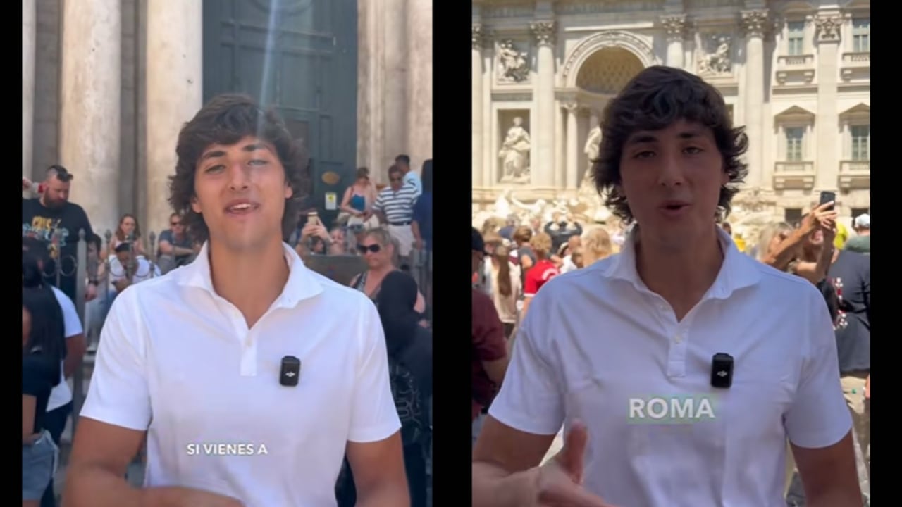 Turistas en Roma