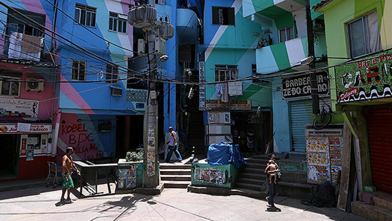 Fotografía general de una parte de la favela Doña Marta.