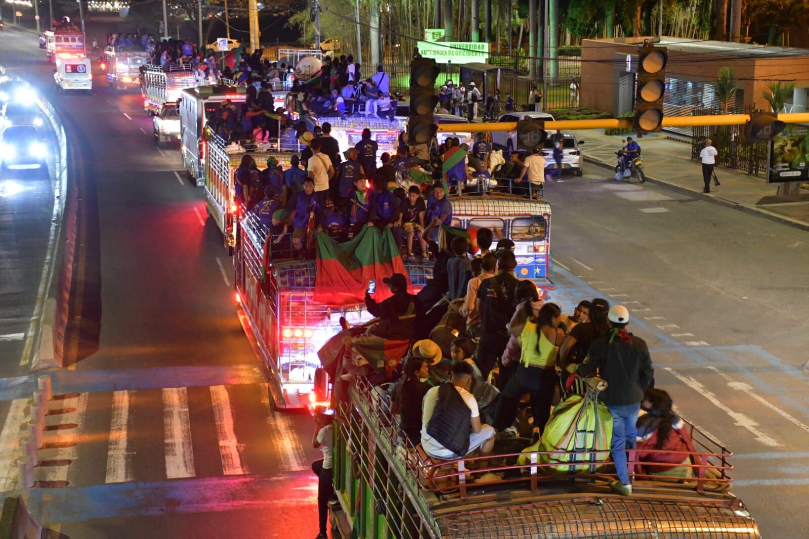 Llegada de la minga indígena a Cali