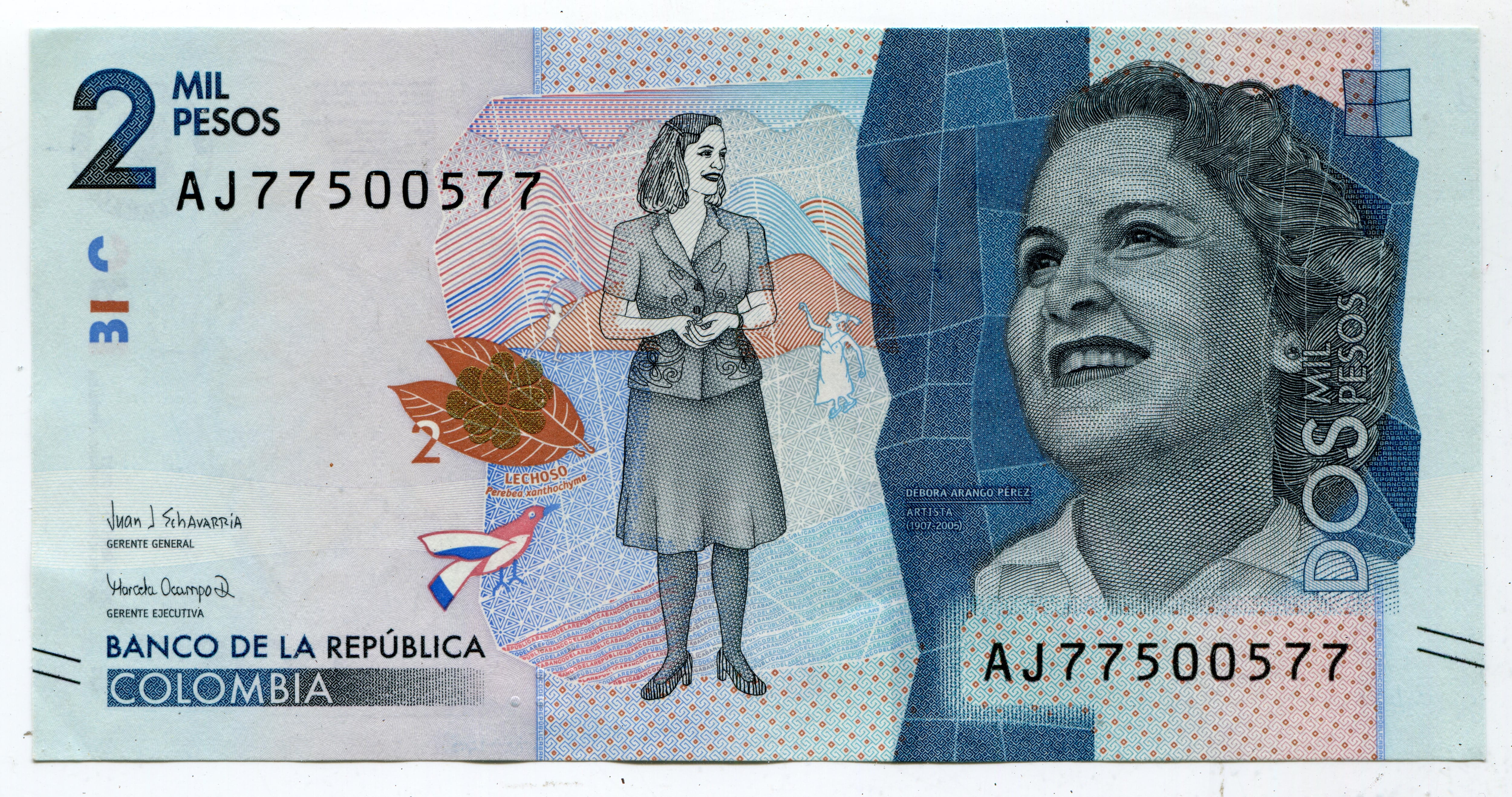 Billete de 2.0000 pesos