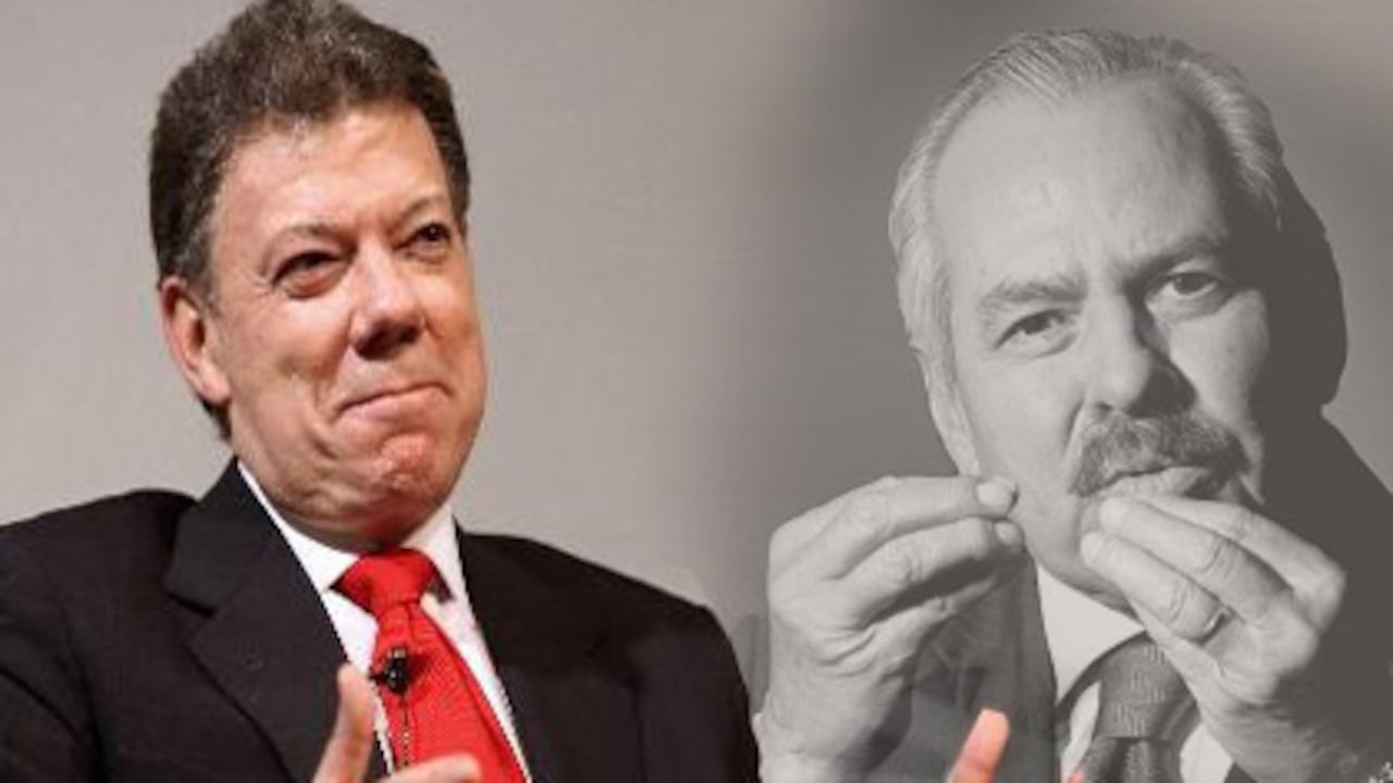 Juan Manuel Santos, candidato de La U, y Darío Arizmendi, director de Caracol Radio, sostuvieron una caliente discusión sobre la utilización de una voz que imita al Presidente en la campaña del candidato.