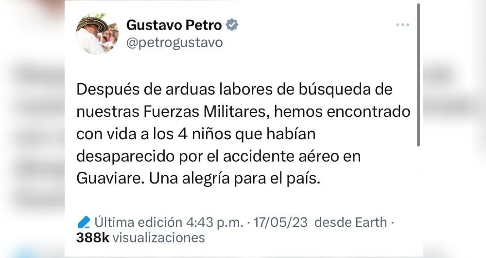 Trino del presidente Gustavo Petro