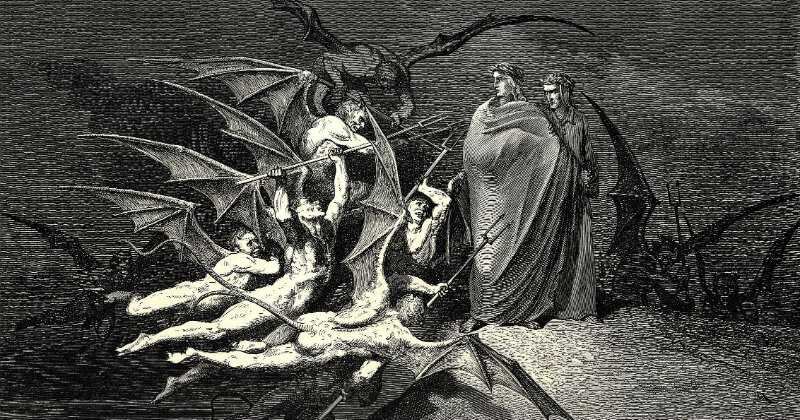 Una escena del 'Infierno' de Dante, por Gustav Doré.