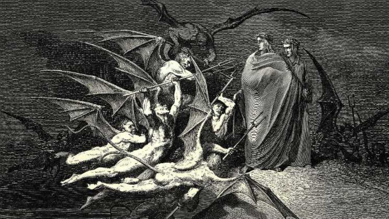 Una escena del 'Infierno' de Dante, por Gustav Doré.