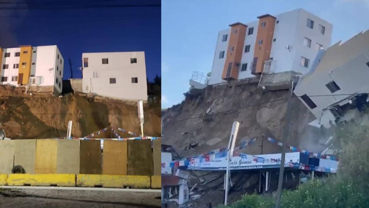 En La Sierra en Tijuana son comunes las laderas con demasiadas construcciones, así como los accidentes causados por estas edificaciones.