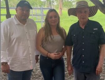 Álvaro Uribe, Jorge Suárez (hijo del Mono Jojoy y su esposa Carolina Suárez)