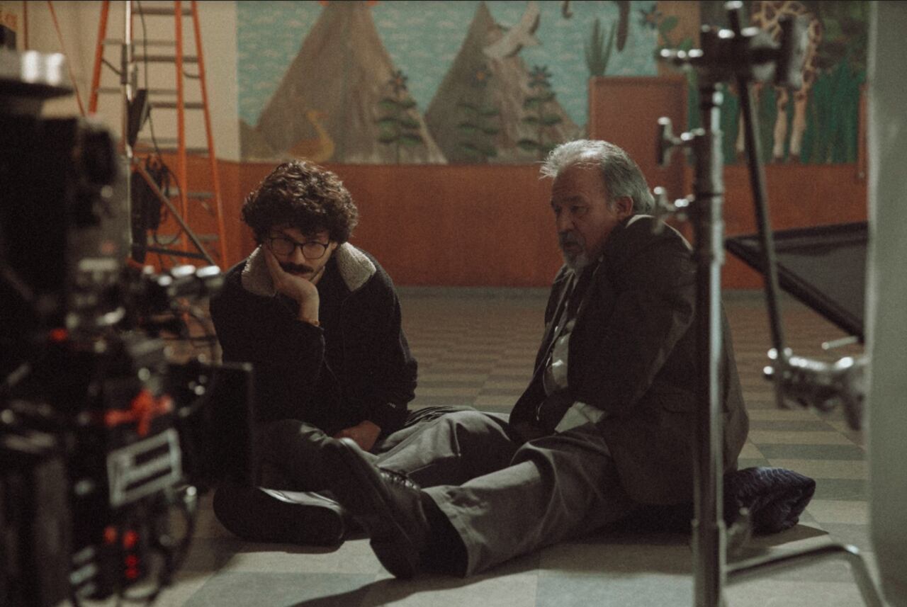 Torrado y su protagonista Aureliano Buenaventura, interpretado por Octavio Solorio.
