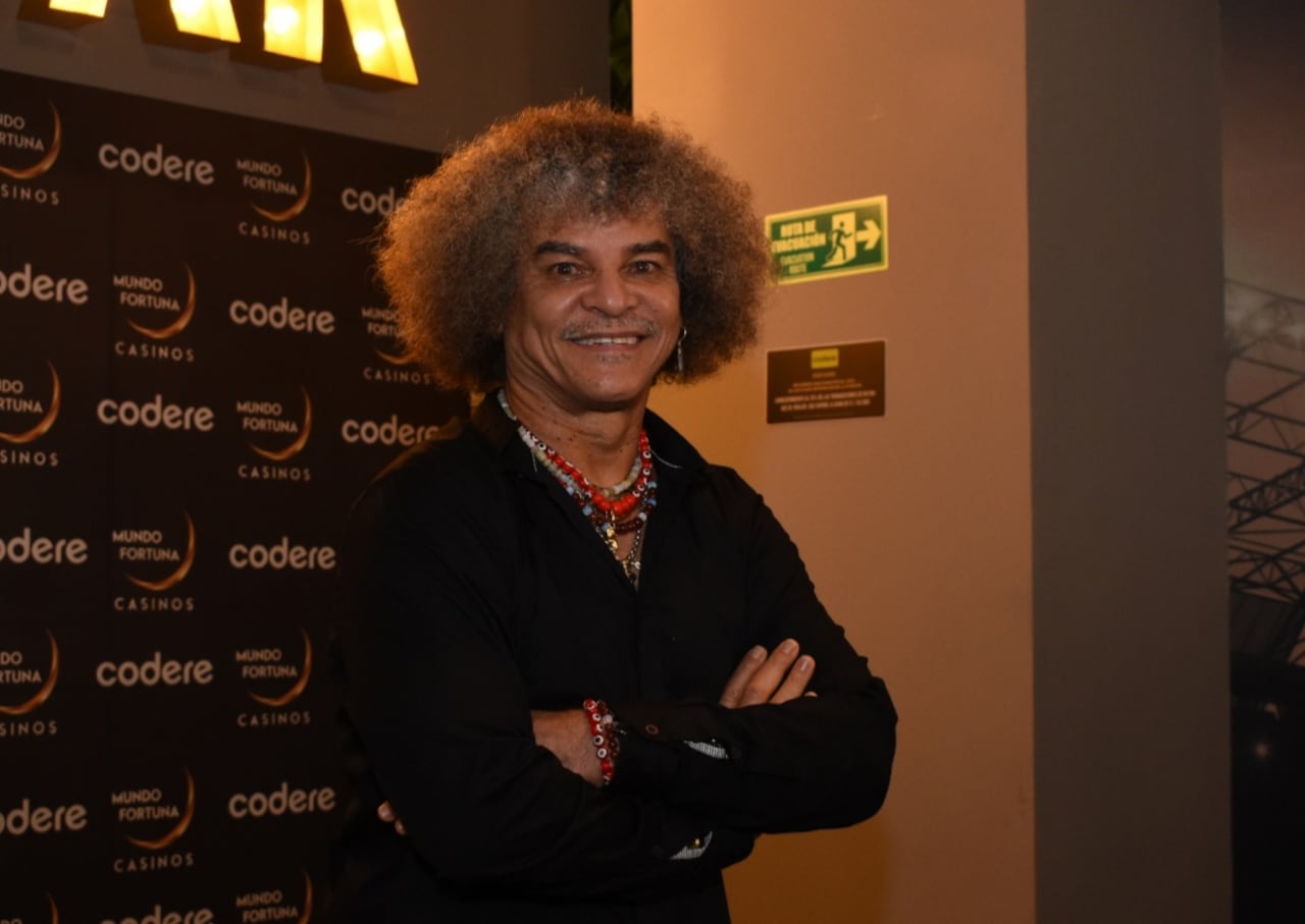 Carlos "el pibe" Valderrama en el Casino Mundo Fortuna - Codere en Gran Plaza El Ensueño. Habló de Selección Colombia
