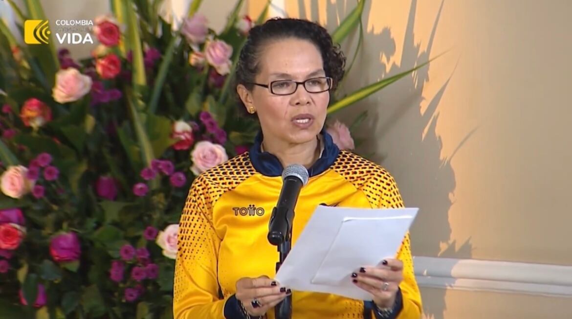 Ministra de Deporte Astrid Bibiana Rodríguez