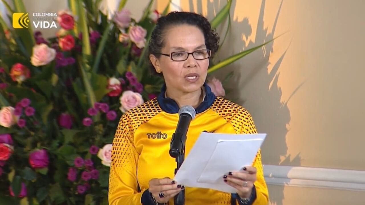 Ministra de Deporte Astrid Bibiana Rodríguez