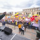 Presidente Gustavo Petro en la marcha del día del trabajo 1 de mayo