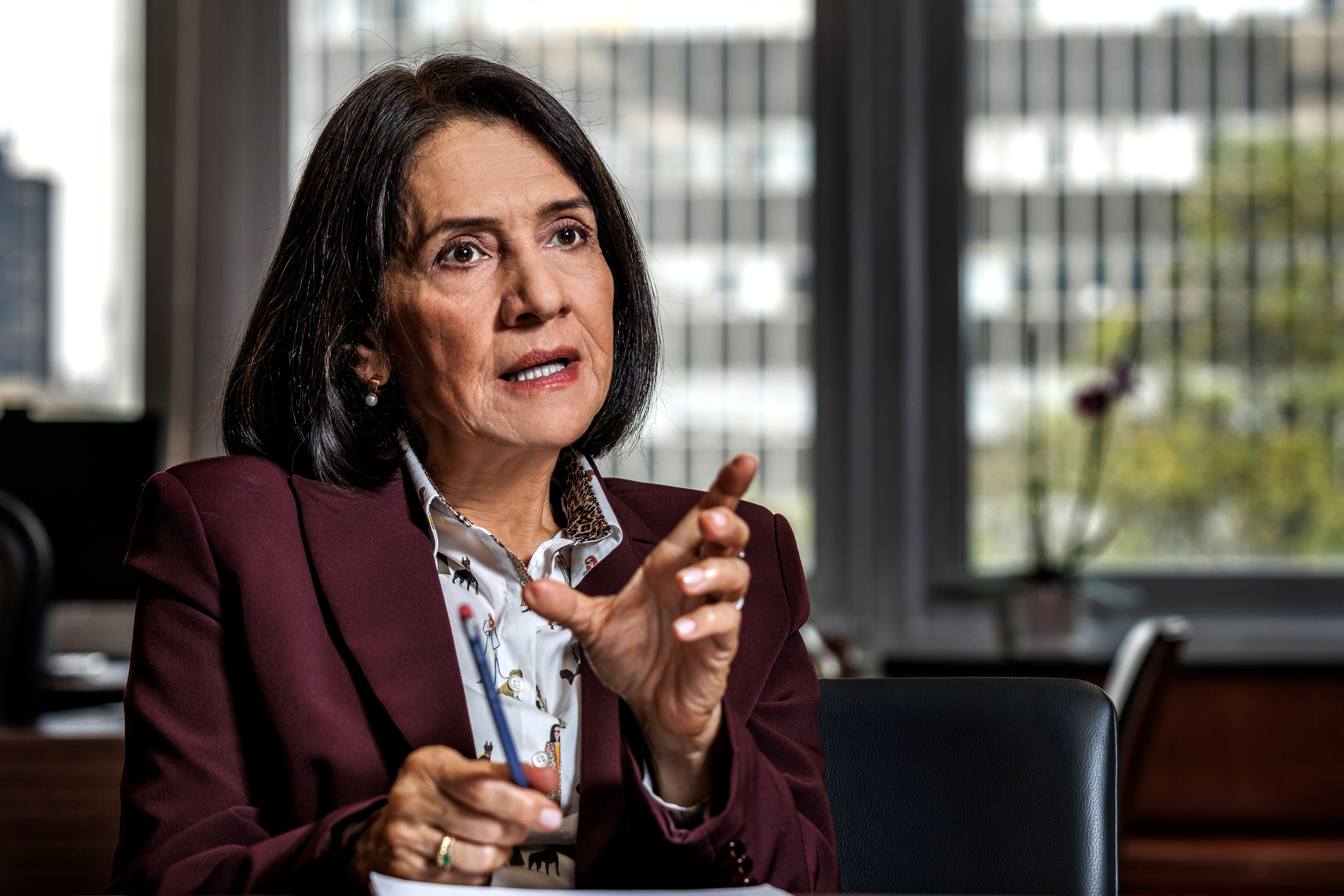 Olga Lucía Acosta. Codirectora del Banco de la República.
Bogotá Febrero 12 de 2025.
Foto: Juan Carlos Sierra-Revista Semana.