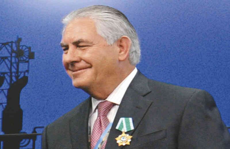 1. Secretario de Estado: Rex W. Tillerson