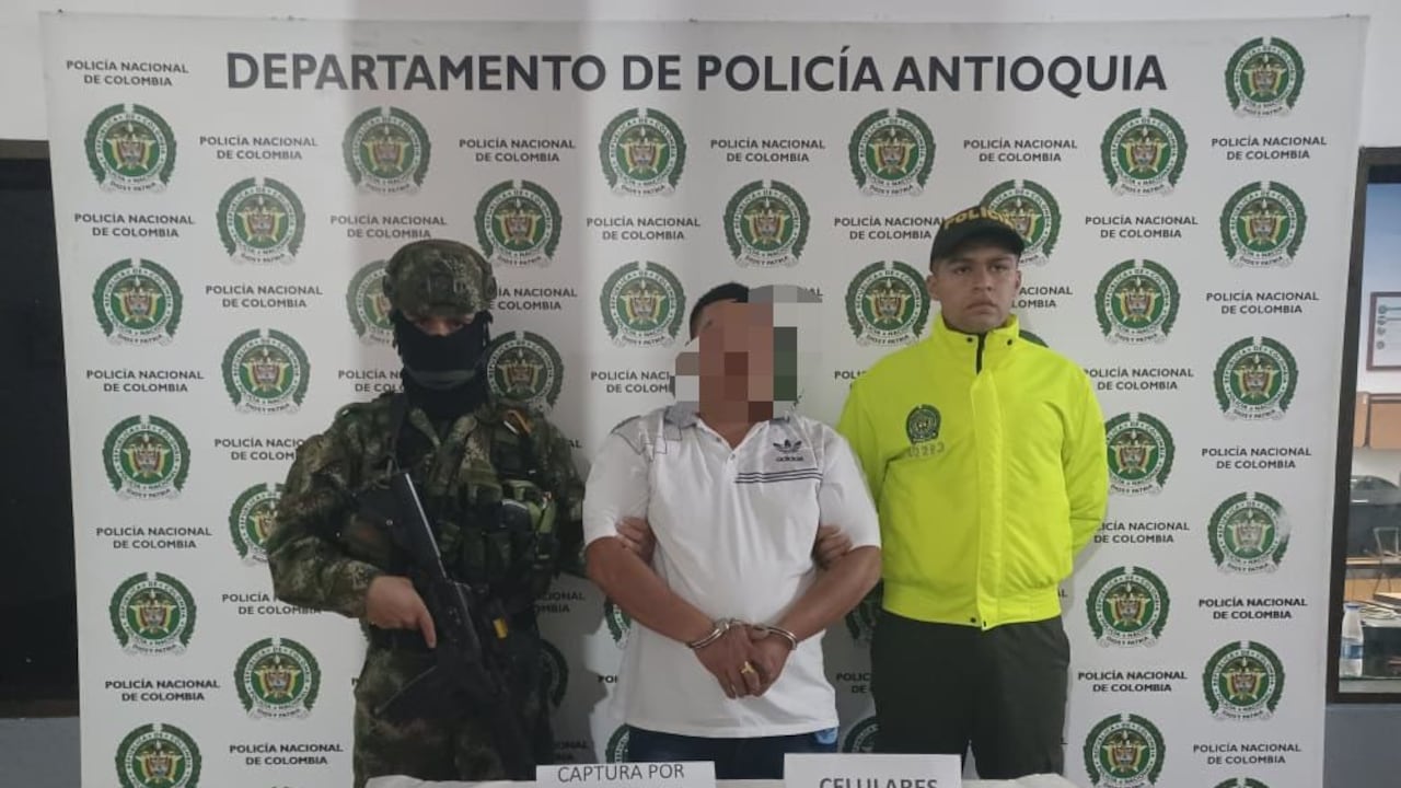 Captura de alias Marrano, cabecilla del Clan del Golfo, en Santa Fe de Antioquia.