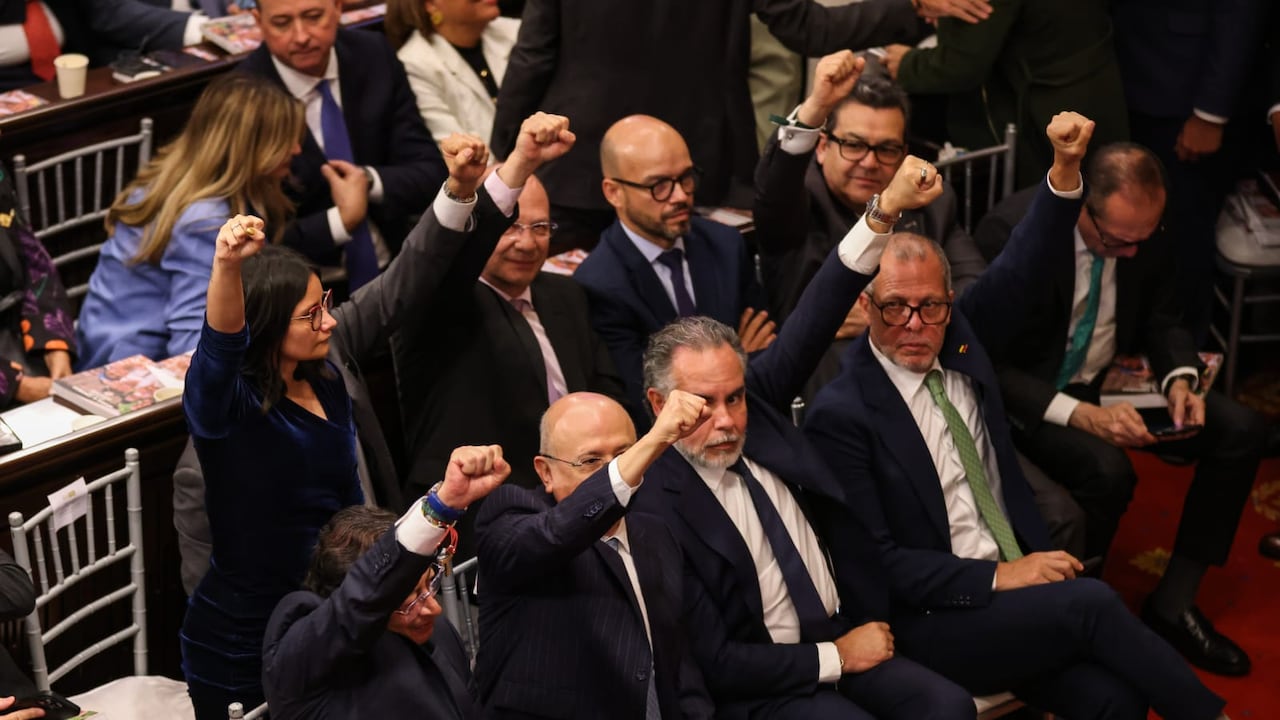 Presidente Gustavo Petro, Ministros Armando Benedetti, Eduardo Montealegre, Alfredo Saade