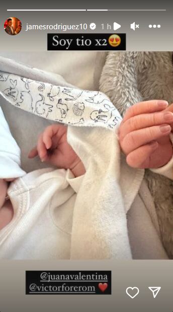 Foto: Instagram @jamesrodriguez10.