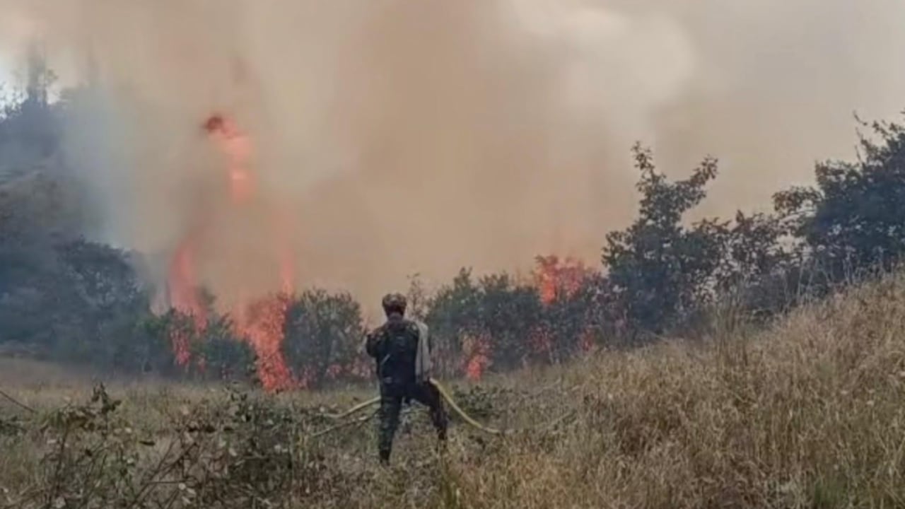 El incendio en Puerres - Nariño.