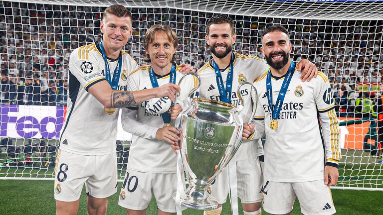 Kroos, Modric, Nacho y Carvajal - Real Madrid