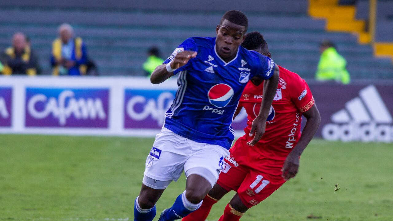 Andrés Felipe Román, jugador de Millonarios. (Photo by Daniel Garzon Herazo/NurPhoto via Getty Images)