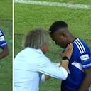 Alberto Gamero sacó a Yuber Quiñones 14 minutos después de haberle dado la oportunidad de entrar