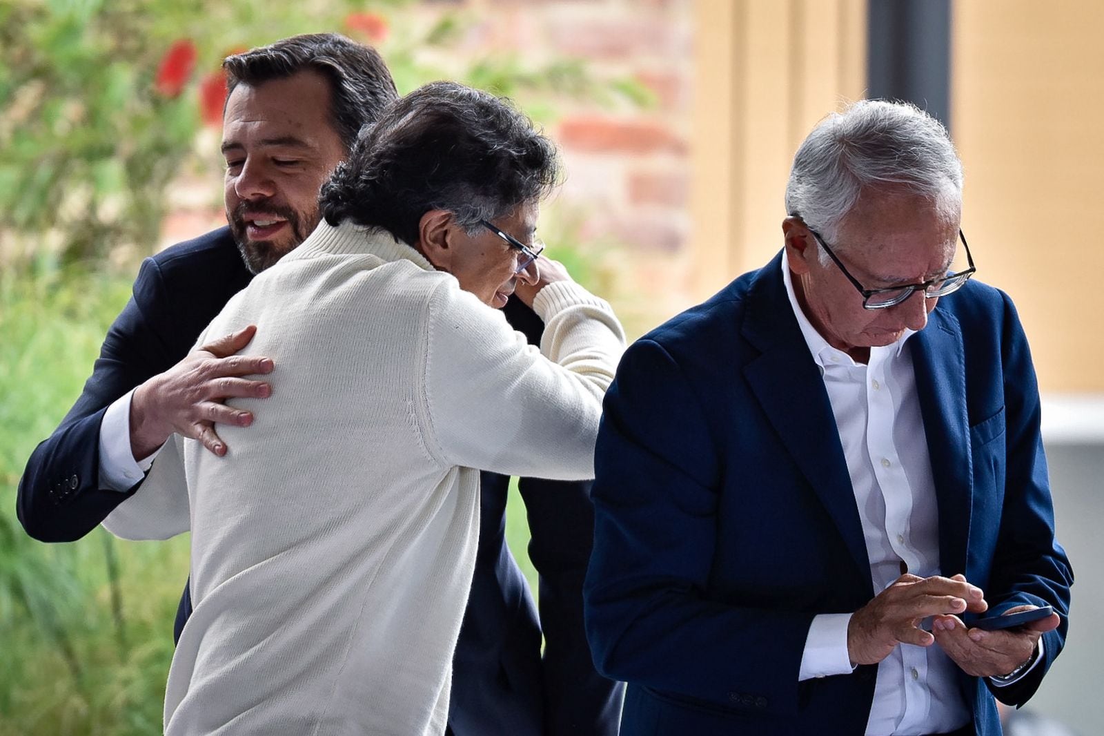 Presidente Gustavo Petro, el alcalde de Bogotá Carlos Fernando Galán