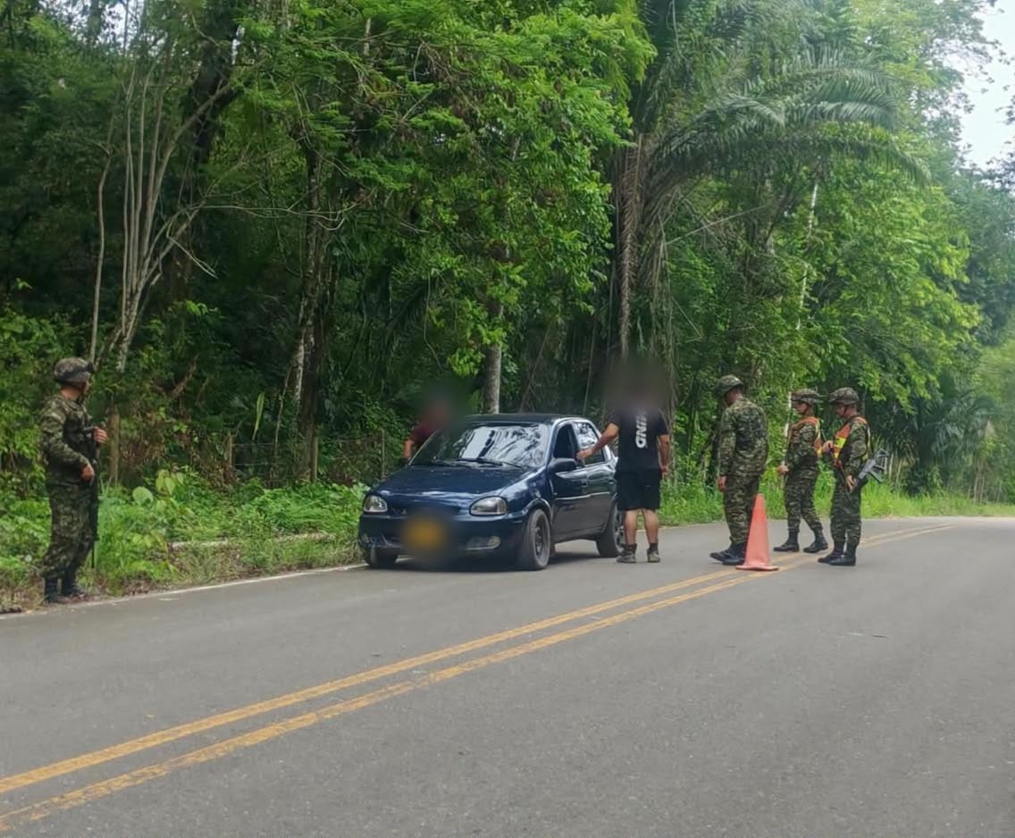 Despliegue de seguridad en las vías del departamento de Antioquia, Córdoba y Chocó.