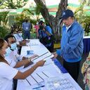 El actual presidente de Nicaragua, Daniel Ortega, ya ejerció su derecho al voto