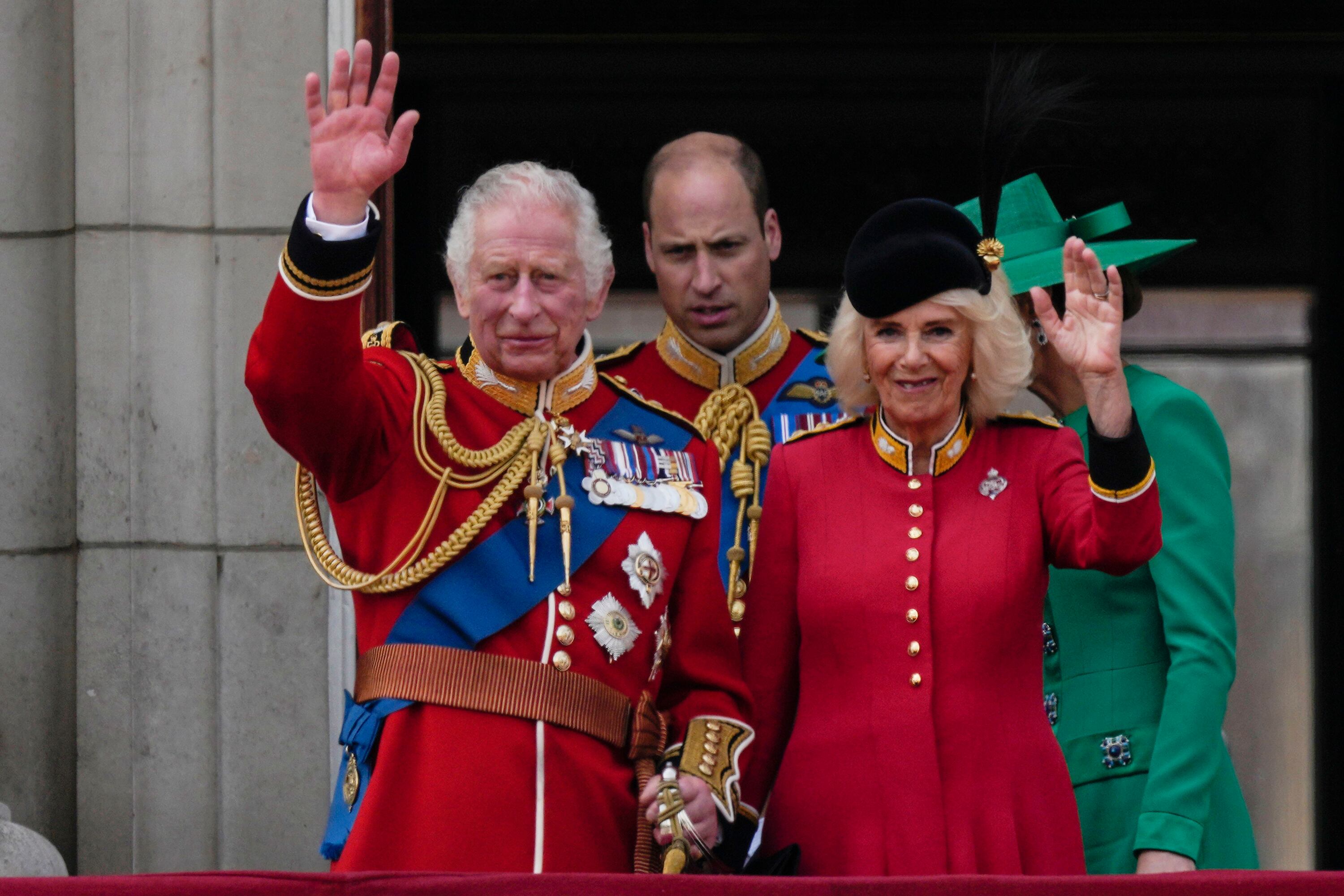 King Charles III and Camilla, the Queen Consort,