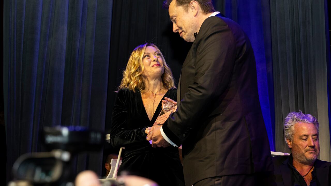 Elon Musk y Giorgia Meloni