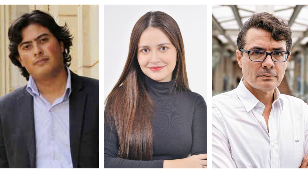 Nicolás Petro, Marla Gutiérrez y Alejandro Gaviria.