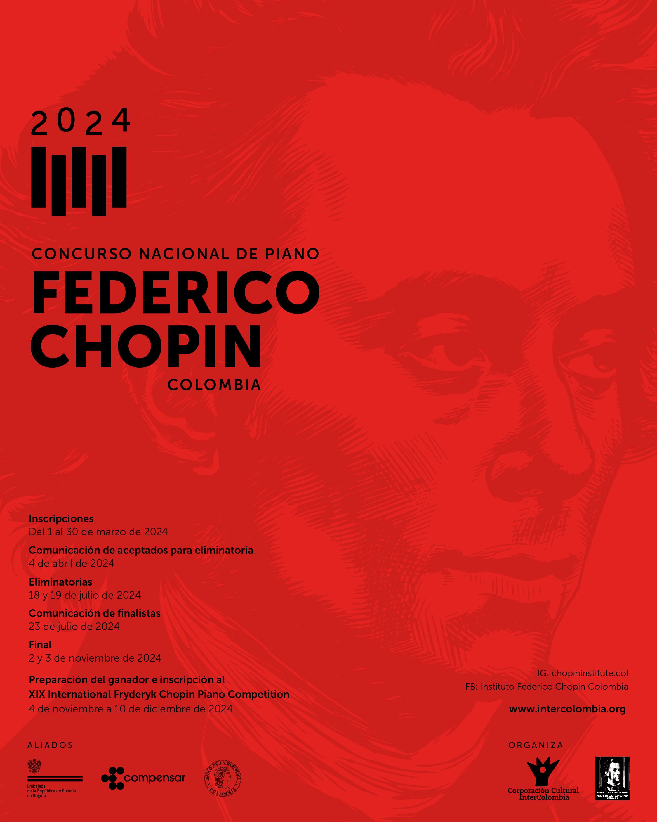 Concurso Nacional de Piano Federico Chopin Colombia 2024