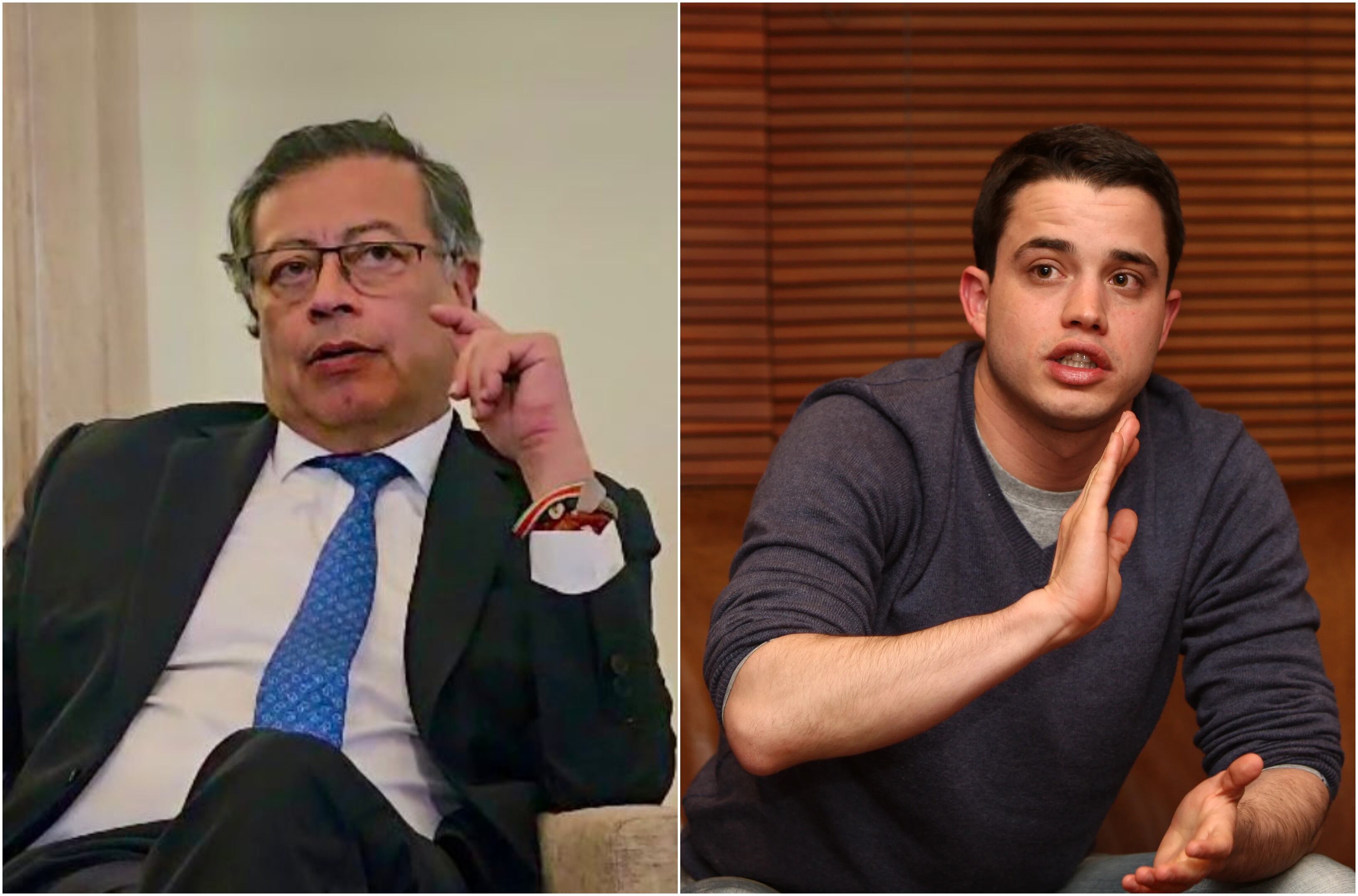 Gustavo Petro y Jerónimo Uribe
