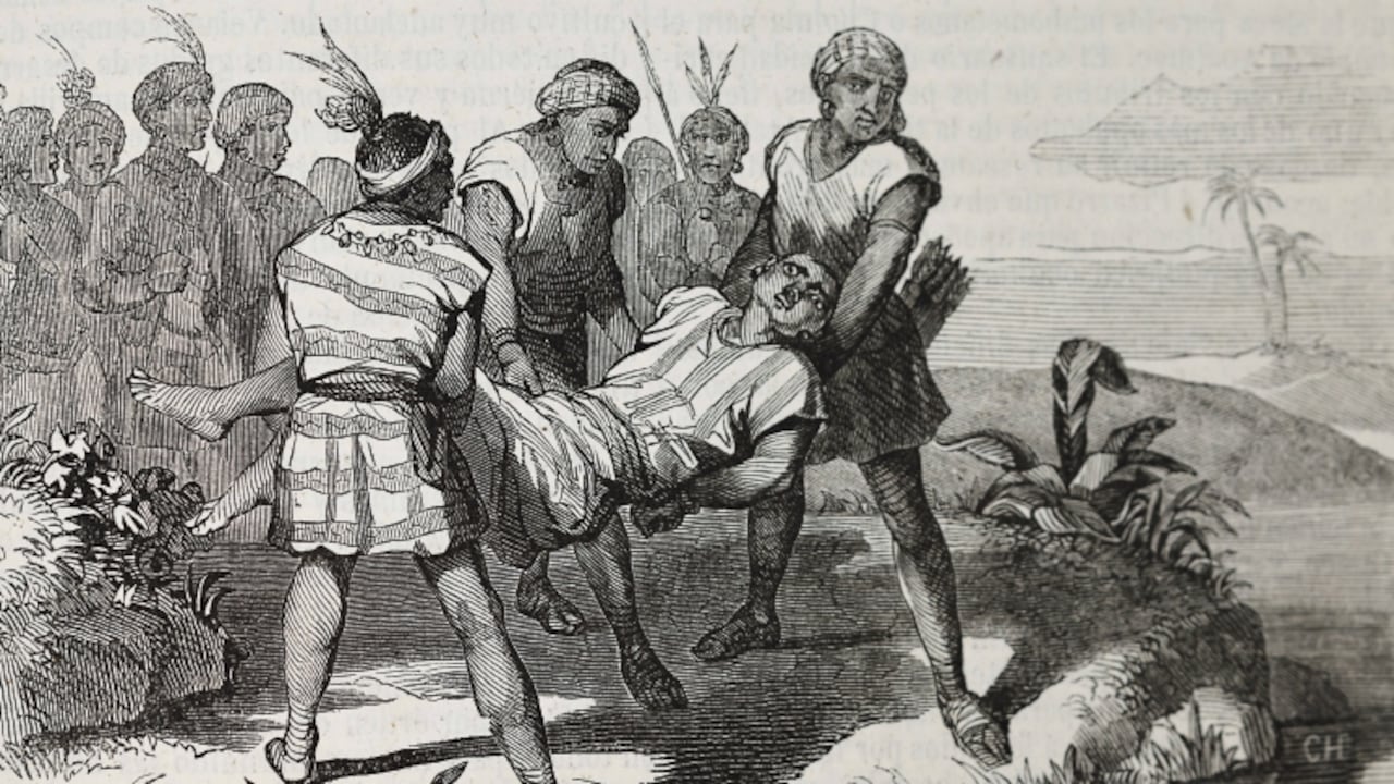 Buena parte de la realeza inca murió por enfermedades infectocontagiosas. Huascar, asesinado por órdenes de Atahualpa, asumió el inca del Tahuantinsuyo luego de que su padre Huayna Cápac y su hermano murieran de viruela. Muerte de Huascar, ilustración 1851.