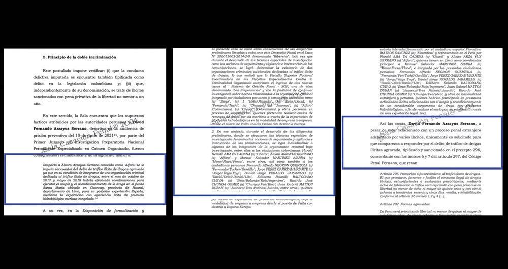 Documentos sobre la captura y hechos con los que se relaciona al narco.