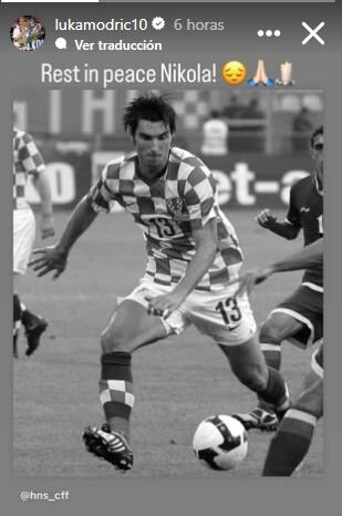 La despedida de Luka Modric a Nikola Pokrivač.