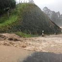 Vía de Bogotá a La Calera cerrada por emergencia invernal