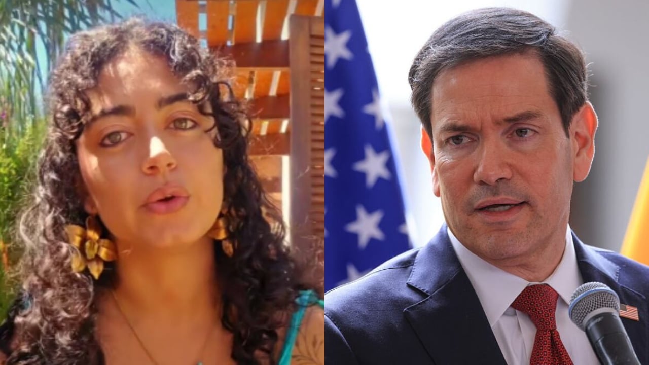 Sofía Petro y Marco Rubio.