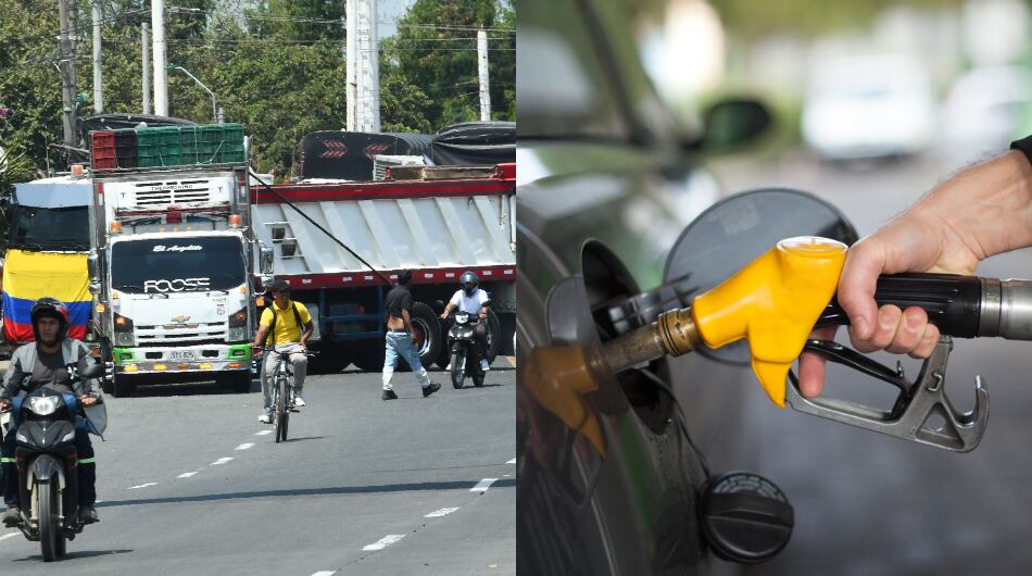 Reportan escasez de gasolina en diferentes regiones de Colombia por el paro de camioneros.